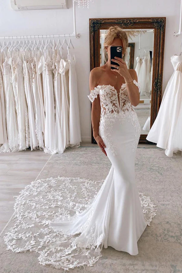 lace mermaid wedding dresses